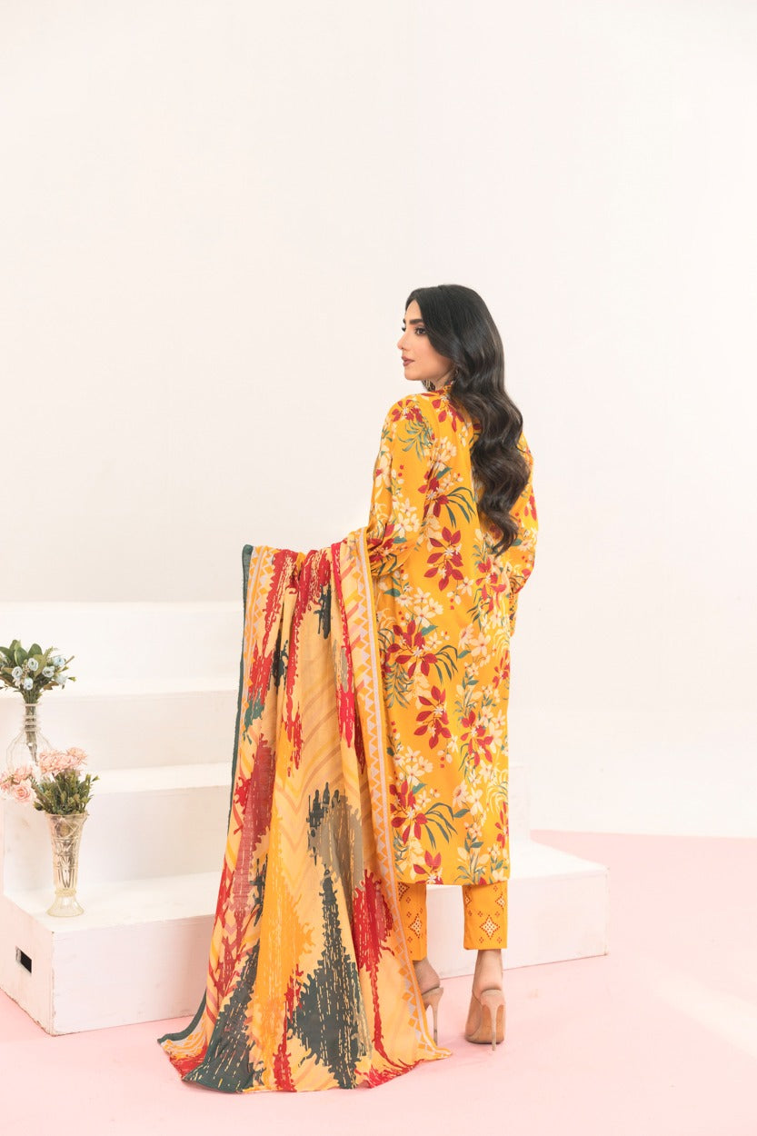3PC STICHED PRINTED SUIT